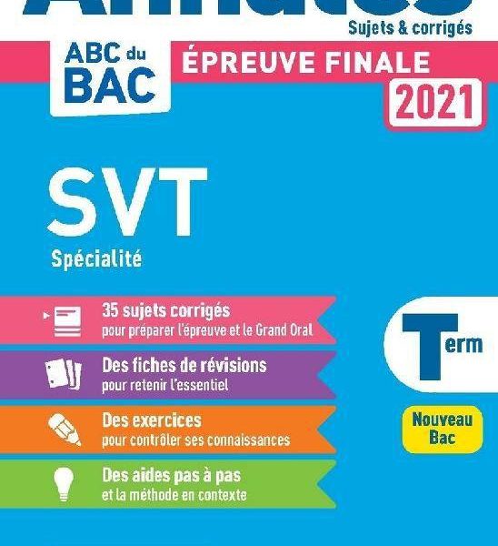Annales Bac 2021 SVT Terminale