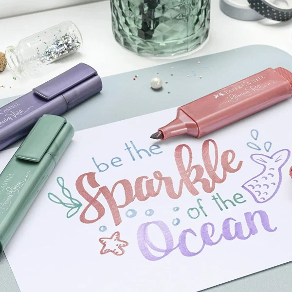Fluorescent Metalic FABER CASTELL - Paquet de 4 Couleurs