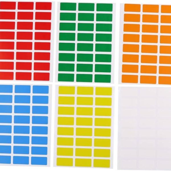 Etiquettes 17x24 En Couleur Fluo TOMEX
