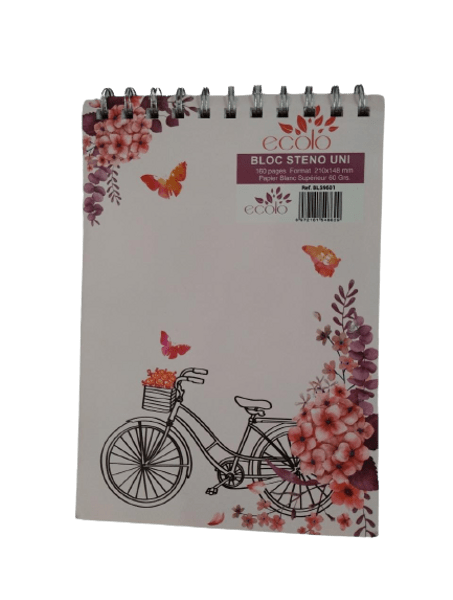 Bloc Note A5 Spirale Rayé ECOLO