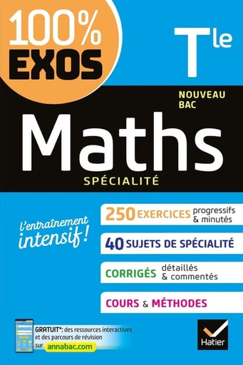 1002520Exos20-20Maths20Tle20-20SpC3A9cialitC3A9.jpg 100% Exos - Maths Tle - Spécialité – Image 1