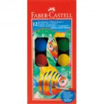 Boite de 12 Pastilles de Gouache Faber Castell + 1 Pinceau offert