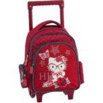 Mini Cartable à roulettes Hello Kitty Rouge 198262 - Maternelle - Graffiti