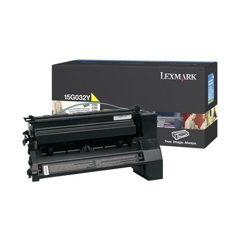 15g032y_lg.jpg Toner LEXMARK Laserjet Jaune (Réf : 15G032Y) – Image 1