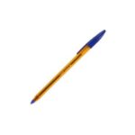 STYLO BILLE BIC ORANGE POINTE FINE BLEU