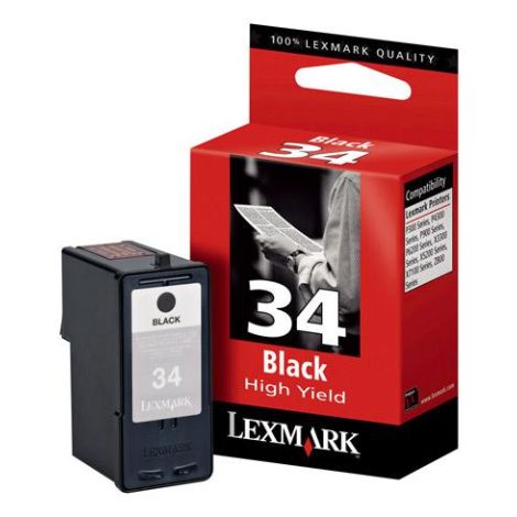 18c0034_2.jpg Cartouche Noire n°34 XL Lexmark 18C0034 – Image 1