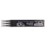 3 Recharges Pilot Frixion Noir 0.7