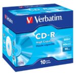 Boite de 10 CD-R Haute Capacité VERBATIM 800MB/90min