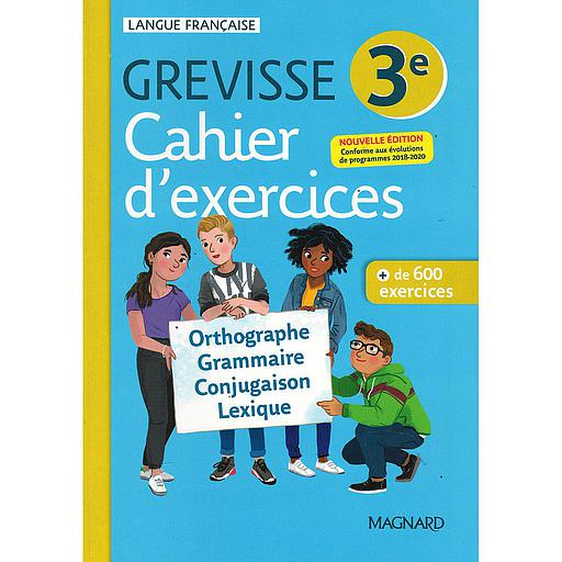5BMAG1111655D20Grevisse203C3A8me20Cahier20d27exercices20-202021.jpg Grevisse 3ème Cahier d'exercices - 2021 – Image 1
