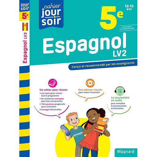 5BMAG7773855D20Cahier20du20jour-cahier20du20soir20Espagnol20LV2205e.jpg Cahier du jour/cahier du soir Espagnol LV2 5e – Image 1