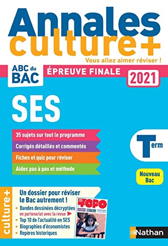 5BNAT1575415D20Annales20Culture2B20-20ABC20du20Bac20202120-20SES.jpg Annales Culture+ - ABC du Bac 2021 - SES – Image 1