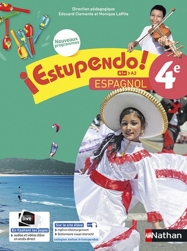 5BNAT1780355D20Espagnol204e20A12B-A220Estupendo212020-20Livre20de20l27C3A9lC3A8ve.jpg Espagnol 4e A1+-A2 Estupendo! - Livre de l'élève – Image 1