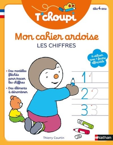 5BNAT1934885D20T27choupi20Mon20cahier20ardoise20Les20chiffres.jpg T'choupi Mon cahier ardoise Les chiffres – Image 1