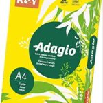 Papier A4 Couleur Fluo Jaune REY ADAGIO