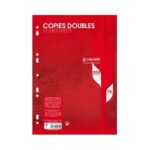 Copies doubles Calligraphe - A4 - Blanches - 200p - Séyès - 70g - Perforées