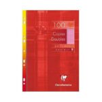Copies doubles Clairefontaine - A4 - Roses - 100p - Séyès - 90g - Perforées