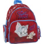 Mini Sac à dos Tom et Jerry 14129 Rouge - Maternelle - Graffiti