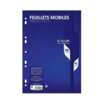 Feuilles simples Calligraphe - A4 - Blanches - 100p - Petits carreaux - 90g - Perforées