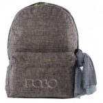 Sac à dos Polo Double Scarf - 2 Poches - Tissu Gris