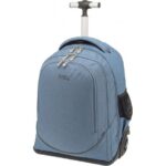 Cartable à roulettes Polo Uplow Bleu Clair - 2 Poches