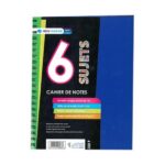 Registre  Université A4 Spirale 6 Sujets BLEU MARINE
