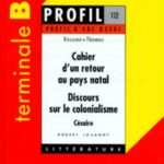 CAHIER D'UN RETOUR AU PAYS NATAL (1939, PREMIERE PUBLICATION), (1956, EDITION DEFINITIVE). DISCOURS SUR LE COLONIALISME (1955), CESAIRE