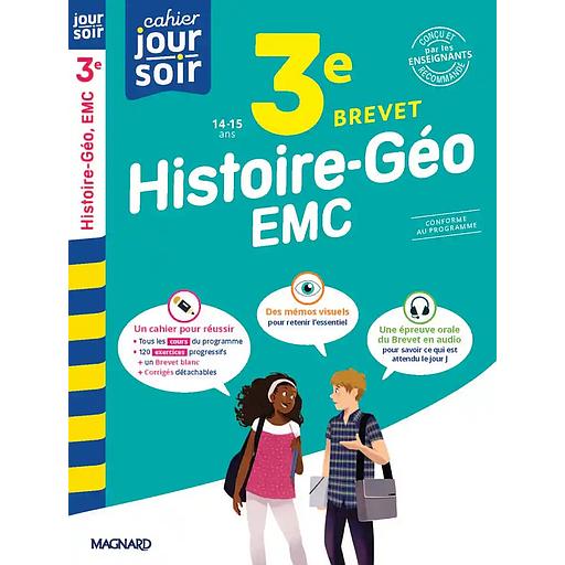 Cahier20Jour-Cahier20du20soir20Histoire-GC3A9o-EMC203e20Brevet.jpg Cahier Jour/Cahier du soir Histoire-Géo-EMC 3e Brevet – Image 1