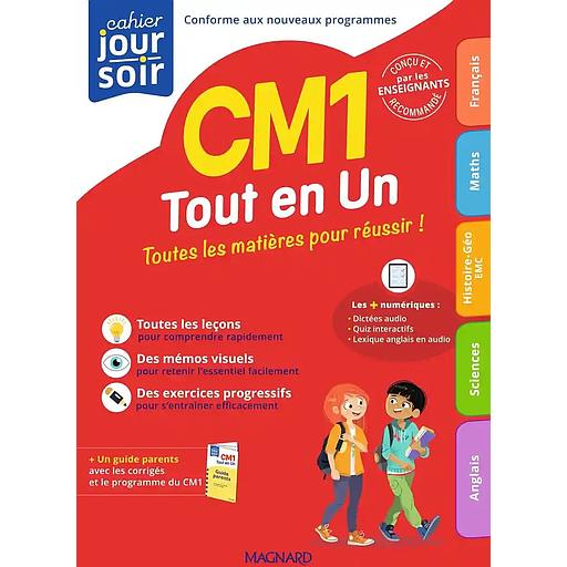 Cahier20du20jour-cahier20du20soir20CM120tout20en20un.jpg Cahier du jour/cahier du soir CM1 tout en un – Image 1