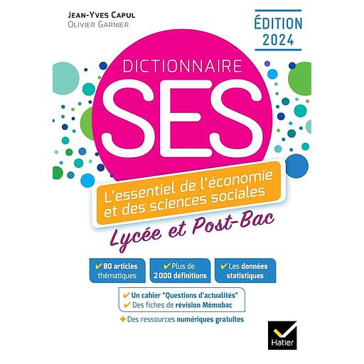 Dictionnaire20SES2020-20Dictionnaire20d27C3A9conomie20et20de20sciences20sociales20-20Ed.jpg Dictionnaire SES - Dictionnaire d'économie et de sciences sociales - Ed. 2024 – Image 1