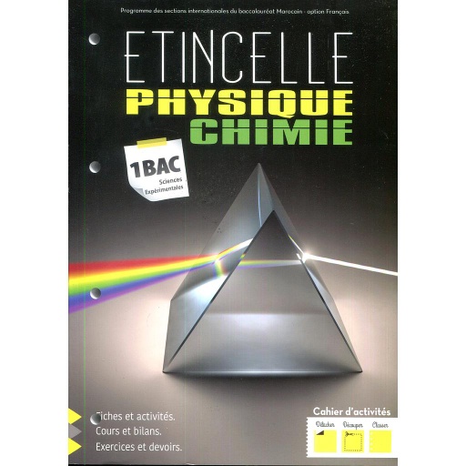 Etincelle20Physique-Chimie201re20Bac20Sc20Exp20-20Cahier20d27activitC3A9s.jpg Etincelle Physique-Chimie 1re Bac Sc Exp - Cahier d'activités – Image 1