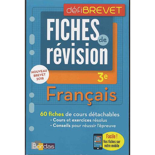 FranC3A7ais203e2020-20Fiches20de20rC3A9vision.jpg Français 3e - Fiches de révision – Image 1