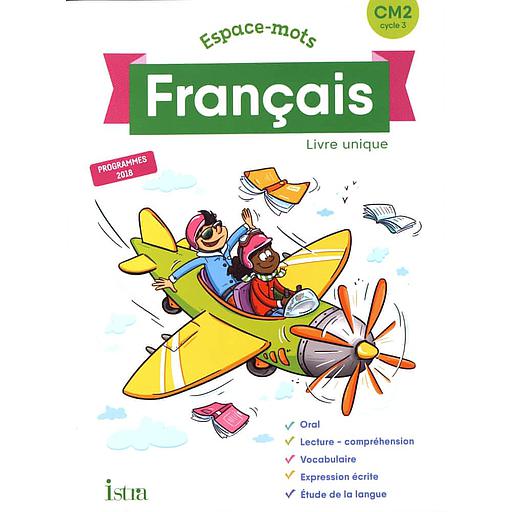 FranC3A7ais20CM220Espace-mots2020-20Livre20unique.jpg Français CM2 Espace-mots - Livre unique – Image 1