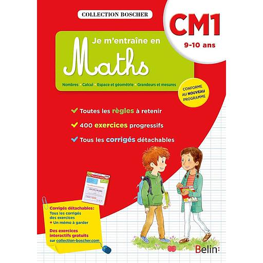 Je20m27entraC3AEne20en20Maths20CM12020-209-1020ans.jpg Je m'entraîne en Maths CM1 - 9-10 ans – Image 1