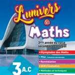 L'univers des Maths 3AC - Manuel de l'élève 2022 (Homologué)