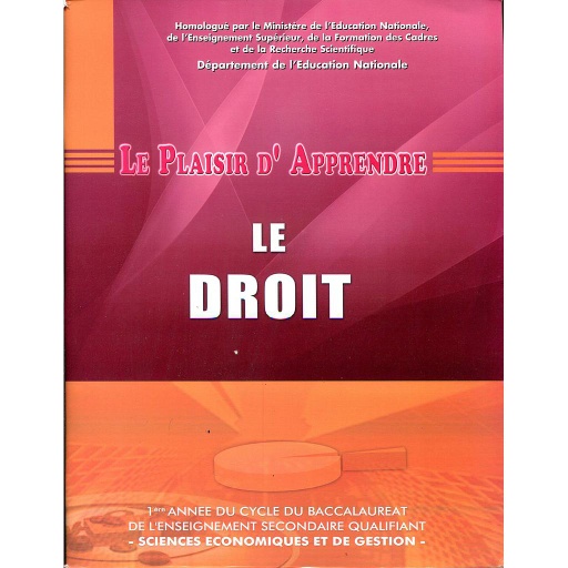 Le20plaisir20d27apprendre20le20droit2028120annC3A9e20du20bac2920sciences20economiques20et20de20gestion.jpg Le plaisir d'apprendre le droit (1 année du bac) sciences economiques et de gestion – Image 1
