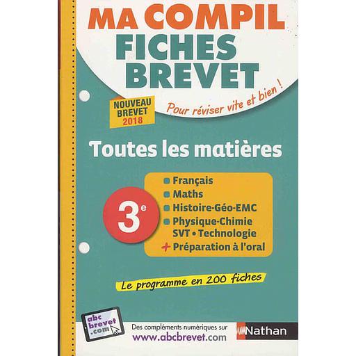 Ma20compil20fiches20brevet2020-203e2C20toutes20les20matiC3A8res.jpg Ma compil fiches brevet - 3e, toutes les matières – Image 1