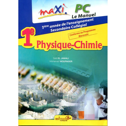 Maxi20Physique-Chimie20manuel201C3A8re20AC202021.jpg Maxi Physique-Chimie manuel 1ère AC 2021 – Image 1