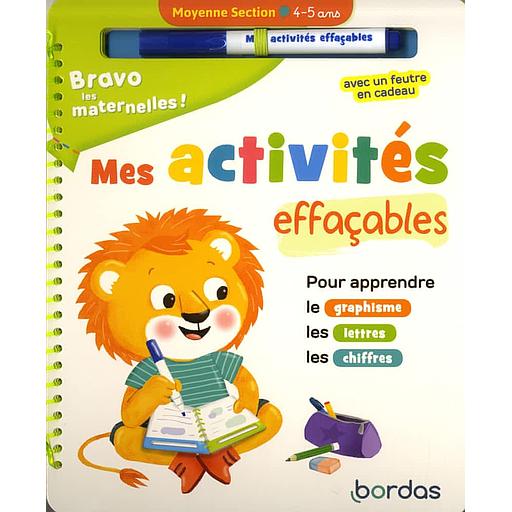 Mes20activitC3A9s20effaC3A7ables20Moyenne20section20-20Pour20apprendre20le20graphisme2C20les20lettres2C20les20chiffres.jpg Mes activités effaçables Moyenne section - Pour apprendre le graphisme, les lettres, les chiffres. Avec un feutre – Image 1