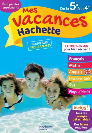 Mes20vacances20Hachette20de20la205e20C3A020la204e.jpg Mes vacances Hachette de la 5e à la 4e – Image 1