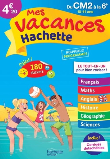 Mes20vacances20Hachette20du20CM220C3A020la206e.jpg Mes vacances Hachette du CM2 à la 6e – Image 1
