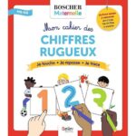 Mon cahier de chiffres rugueux MS-GS  - Je touche - Je repasse - Je trace. Avec Mon mémo des chiffres rugueux