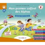 Mon premier coffret des Alphas  - J'entre dans la lecture en m'amusant. Contient : 1 livre, 28 figurines, 1 cahier d'activités, 1 guide pédagogique, l'accès au dessin animé, 1 poster