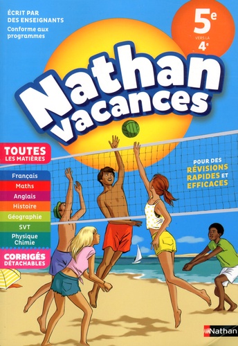 Nathan20Vacances20Toutes20les20matiC3A8res20de20la205e20vers20la204e.jpg Nathan Vacances Toutes les matières de la 5e vers la 4e – Image 1