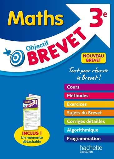 Objectif20Brevet20-20Maths203e.jpg Objectif Brevet - Maths 3e – Image 1