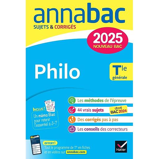 Philo20Tle20gC3A9nC3A9rale20-20Sujets202620CorrigC3A9s.jpg Philo Tle générale - Sujets & Corrigés – Image 1