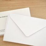 Enveloppe Blanc pour Carte Visite 100 Pieces