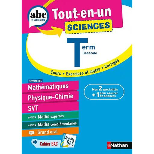Tout-en20Un20-20Mes20spC3A9cialitC3A9s20MathC3A9matiques20-20Physique-Chimie20-20SVT20Tle.jpg Tout-en Un - Mes spécialités Mathématiques - Physique-Chimie - SVT Tle – Image 1