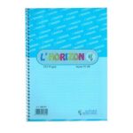 Cahier Spirale A4 5x5 70Gr 240 Pages Plastifie L'HORIZON