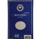 Bloc Note A5 Spirale Quadrillée PANDA EXPRESS