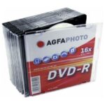 Boite de 10 DVD-R Vierges AGFA en pochette